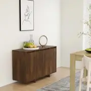 NNEVL Sideboard Brown Oak 120x41x75 cm Chipboard