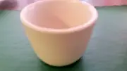 CHINESE TEA/SOUP CUP 4.5 OUNCES CREAM COLOR PORCELAIN CHINA ( ONE )