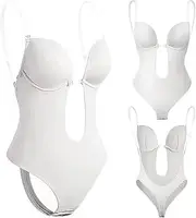 [Mygilby] Invishaper - Plunge Backless Body Shaper Bra, Invisible Strap Shapewear, Shapewear U Plunge, Push up Bra for Women