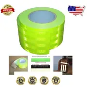 High-Intensity Fluorescent Green Reflective Tape 3" x 66ft - Non-Fading Quality