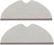 Vacuum Cleaner Mop Pad Cloths Accessories, Compatible for XiaoMi, Compatible for Roborock S5 Max S6 MaxV S6 Pure S50 S51 S55 S6 S60 E25 E35 Vacuum Mop Rags Spare Parts(2Pcs)
