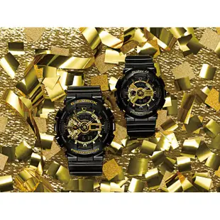 【CASIO】G-SHOCK 黑x金配色熱賣人氣款 打造最MAN造型 GA-110GB-1A 台灣卡西歐公司貨