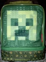MINECRAFT CREEPER Thermos Kids Soft Dual Compartment Insulated Lunch Box Bag NEW