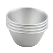 Set of 4 Metal Baking Cups Pastry Nonstick Pudding Mould Form Tool Egg Tart Pan