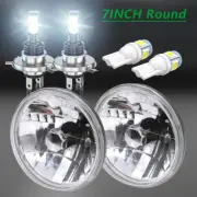 For Plymouth Barracuda Cuda Duster 340 7" LED Round Headlights Hi/Lo Beam US (for: MG)