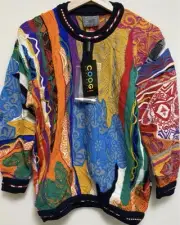 Coozy Knit Sweater With Good Color Scheme, Tagged Dead Stock