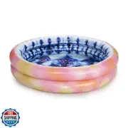 FUNBOY Giant Inflatable Luxury Tie Dye Kiddie Pool, Year-Round Fun for Ball P