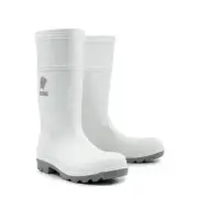 MOHAWK PVC/Nitrile Food Industry Gum Boot White/Grey Size 11