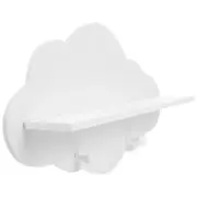 Solid Wood Partition Rack White Shelves Floating Shelf for Wall Child