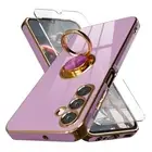 for Phone Case,+Screen Protector,with Magnetic Galaxy A15 5G 6D Purple