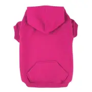 Zack and Zoey Basic Hoodie for Dogs 12In Small Raspberry Sorbet