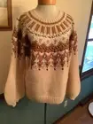 Mes Demoiselles Anthropologie Wool Blend Faire Isle Jeweled Studded Sweater NWT