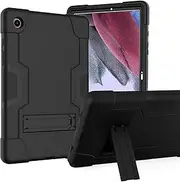 Galaxy Tab A8 10.5 Case 2021, Acphtab Heavy Duty Rugged Full-Body Hybrid Shockproof Drop Protection Cover with Kickstand for Samsung Galaxy Tab A8 10.5 2021,SM-X200/X205/X207 (Black+Black)