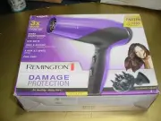Remington Hair Dryer Ionic Ceramic Micro-Conditioning 1875W 3 Heats PURPLE