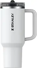 Stanley Quencher ProTour Flip Straw Tumbler with Leakproof Lid 40 oz | Built-in Straw and Handle | Cup Holder Compatible for Travel | Insulated Stainless Steel Cup | BPA-Free | Chalk