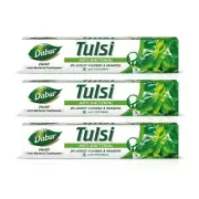 Dabur Herb'l Tulsi - Anti Bacterial Toothpaste - 200g (Pack of 3)