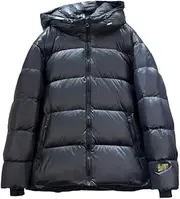 [Haitpant] Big Fur Collar Hooded For Women Winter 90% White Duck Down Jacket Short Puffer Fluffy Coat Female Parka