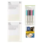 Cricut Double R40 Watercolor Cards with Cricut Peacock Gel Pen Set Bundle