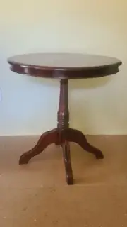 Mahogany hand carved 750mm wine table
