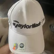 TaylorMade Adidas Golf Hat Cap Penta R11 White Flex Fitted Adult S/M See Photos