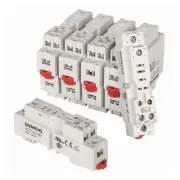Siemens 3TX7144-4E7 120 VAC Din Rail Mount Screw Terminal Plug-In Relay Socket