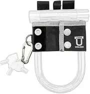 FOGLIA U-Lock Holder, Black, Black, U-Shaped Lock, Keys, Bicycle