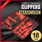 18PCS/Set Tools Pedicure Kit Stainless Steel Nail Grooming Clippers Manicure AU