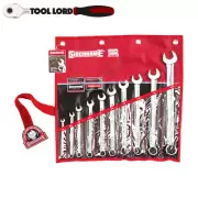 Sidchrome 10 Piece AF SAE Ring & Open End Spanner Set 1/4" - 15/16" SCMT22408