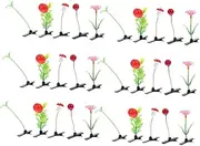 Ipetboom Flower Clip Set : 30pcs Simulation Plant Hair Clips Girls Hairpin Sprout Mushroom Flower Simulation Plant