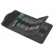 WERA BITHOLDING KRAFTFORM KOMPAKT 62 SCREWDRIVER 33 PIECES W/ POUCH & 89mm BITS