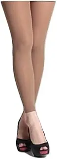 [Amaryllis] Women's Footless Coffee Colour 80 Denier Opaque Pantyhose Stockings Hosiery Tights