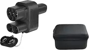 CCS2, Compatible for Tesla EV Charger Adapter AC+DC 250A 1000V Electric Vehicle DC Charging CCS2, Compatible for Tesla Convertor Dc Combo 2(Black)
