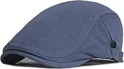 [HAMKVBPR] Men's Beret Hats Light Plate Cotton Beret Men Retro Duck Tongue Forward Cap Female Mens Hat Flat Cap