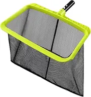Pool Net - Pool Skimmer Net with Reinforced Frame Without Pole, Larger Capacity Swimming Pool Leaf Skimmer Net for Cleaning, Firm Deep Rake Net with Easy-Scoop Edge for Fast Debris Pickup Removal