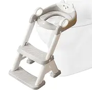 Baby Toilet Seat,2-in-1 Potty Seat Training Toilet with Step Stool | Foldable Baby Tools Non-Slip Kids Trainer for Little Girls