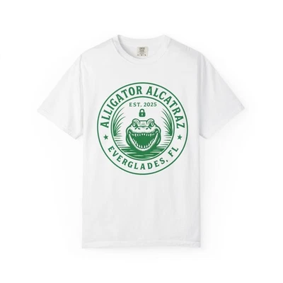 Alligator Alcatraz T-Shirt - Fun Everglades USA Gator Ice Prison Political