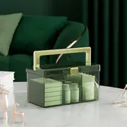 Removable Dividers, Stackable Home Storage Organization Containers, Clear With Buckles And Handles