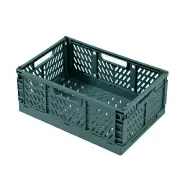 NNEOBA Plastic Foldable Storage Crate Stackable Box Organizer