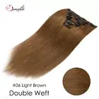 Balayage THICK Clip In Double Weft Remy 100 Human Hair Extensions Full Head 170G