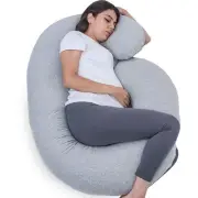 Pregnancy Pillow, C Shaped Full Body Pillow for Maternity Support, Pregnant W...