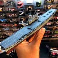 在飛比找樂天市場購物網優惠-1:1000企業號航空母艦合金擺件 靜態成品艦船模型戰艦軍模
