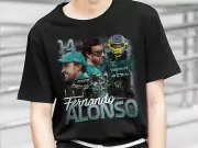 Fernando Alonso Aston Martin F1 Team 90s Vintage Bootleg Formula 1 F1 Rap Shirt