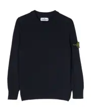 Stone Island Junior Logo Patch Crewneck Jumper 8Y,14Y,10Y blue