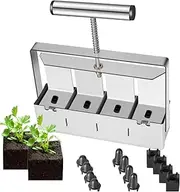 Manual Soil Block Maker Micro Soil Blocker Set 2 inch Soil Block Soil Blocking Tool for Seed Stater Tray