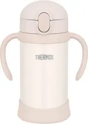 Thermos Water bottle flask Baby Straw Mug FJL-350 Beige (BE) 350ml