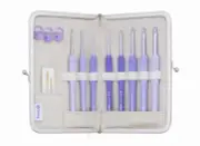 Tulip Knitting Needles "ETIMO Murasaki Cushion Grip Crochet Hook Set TEM-001"