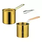 Small Deep Fry Pot Multipurpose Small Deep Fryer Pot Small Cookware Chip Pan
