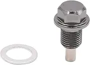 XYWHPGV M12 x 1.25mm Thread Gray Magnetic Auto Car Oil Pan Drain Bolt Kit w Washer(c478e 682ff f2b46 ea52c 19c48 dc97c