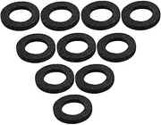 CORHAD 10pcs Trumpet Felt Washers Cushion Pads Durable Musical Instrument Accessory for Key Protection and Longevity Lightweight Design Compatible with Trumpets and Cornets Black