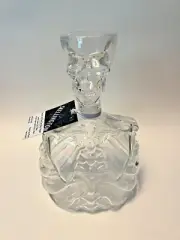 NEW Godinger Skellington Decanter + Skull Shot Glass Stopper Halloween Barware